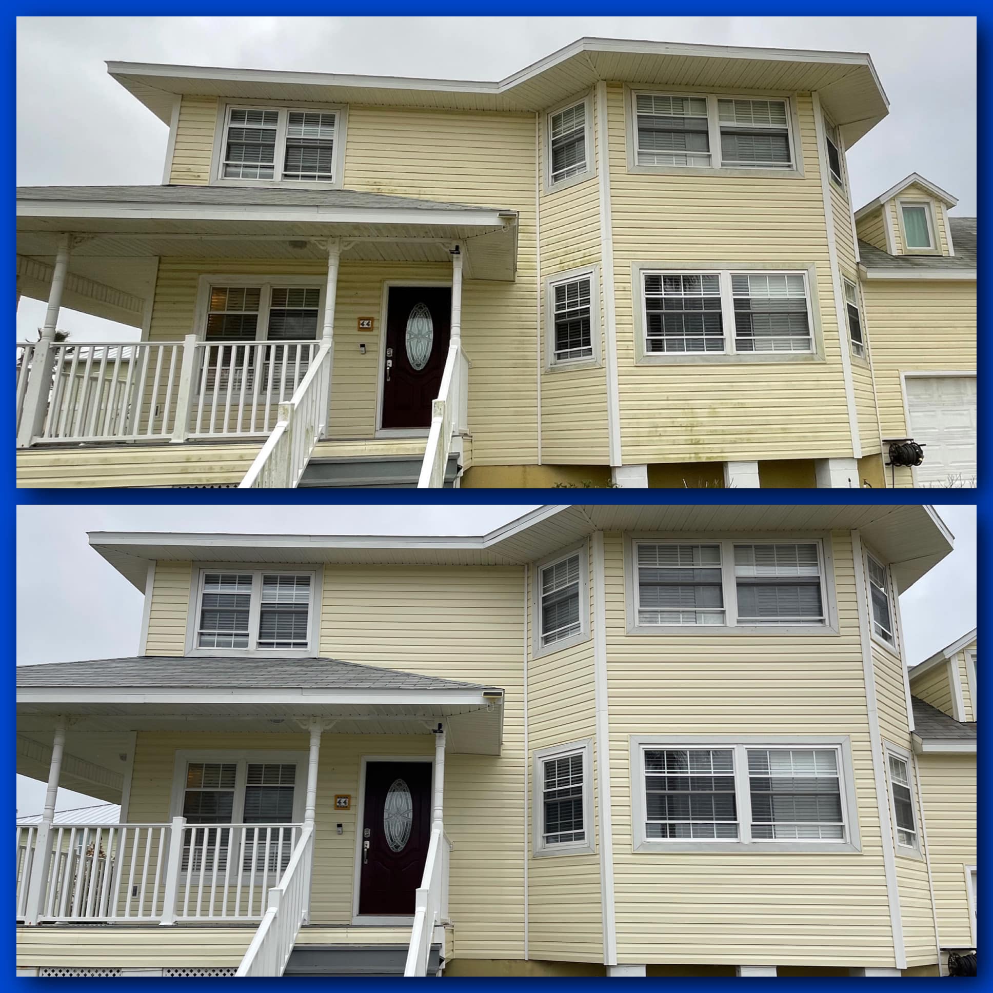 house washing before and after